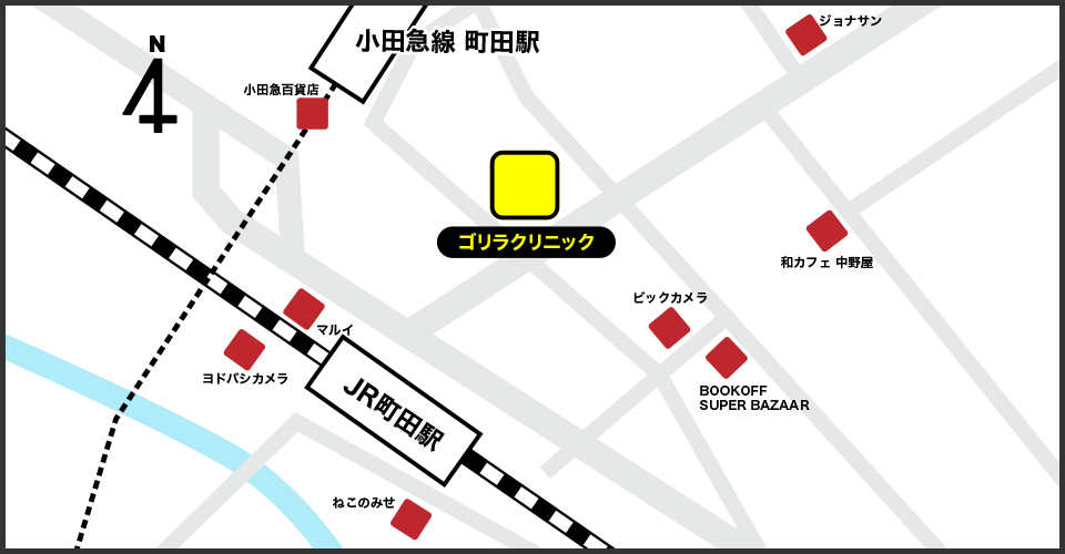 町田院の周辺スポット地図